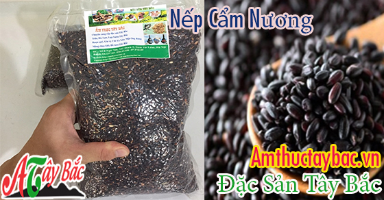 Gạo nếp cẩm nương hạt mẩy, có mùi thơm đặc trưng
