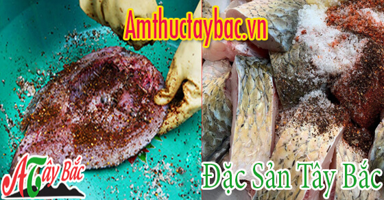 Cá được tẩm ướp thấm đều gia vị