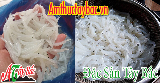 Cá ngần mua về rửa sạch để ráo nước Cá ngần mua về rửa sạch để ráo nước