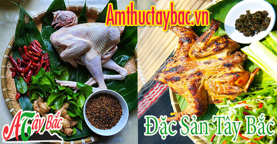 Nguyên liệu làm món gà nướng chuẩn vị Tây Bắc