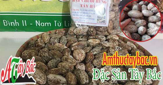 Sản phẩm chuối hột rừng khô bán ở Ẩm Thực Tây Bắc