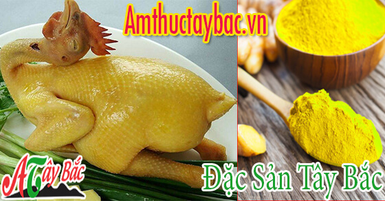 Dùng bột nghệ để giúp da gà vàng hơn sau khi thành phẩm Dùng bột nghệ để giúp da gà vàng hơn sau khi thành phẩm