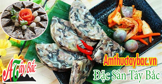 Giò thủ trâu hấp dẫn khi được cắt và trình bày đẹp trong ngay tết