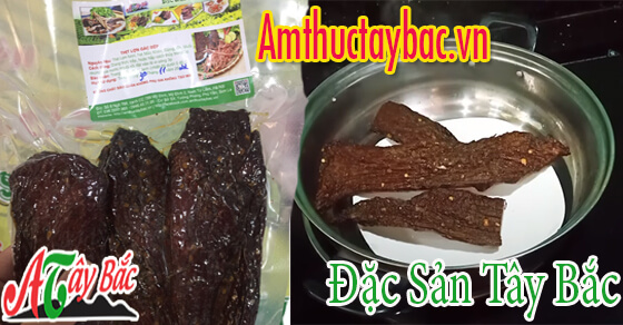 Thịt lợn gác bếp được hấp cách thủy thịt sẽ mềm ăn ngon hơn