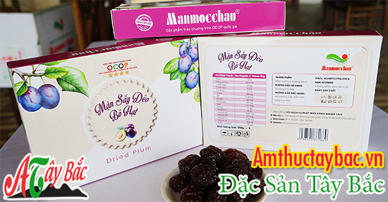 Sản phẩm mứt mận Mộc Châu đóng hộp