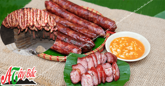 Lạp sườn gác bếp bỏng bẩy, màu sắc bắt mắt