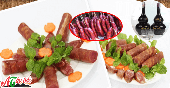 Lạp sườn gác bếp nhâm nhi với chút rượu hang chú Bắc Yên là nhất