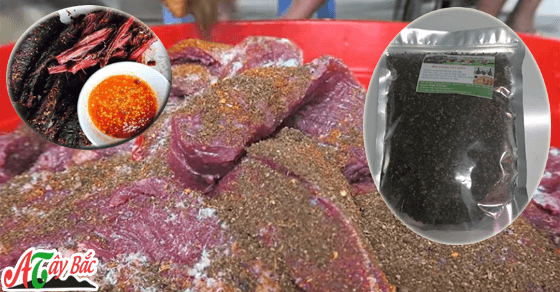 Hạt mác khén không thể thiếu trong gia vị của thịt trâu gác bếp Sơn La Hạt mác khén không thể thiếu trong gia vị của thịt trâu gác bếp Sơn La