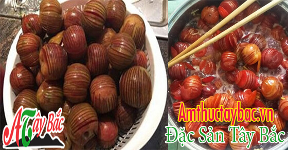 Mận Mộc Châu được rửa sạch để ráo