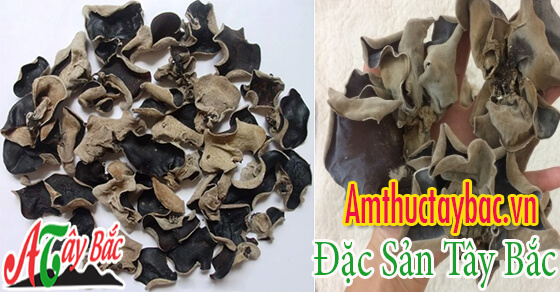 Mộc nhĩ ngon thường có lớp phấn mỏng trên bề mặt