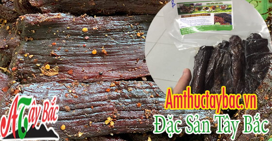 Mua sản phẩm thịt bò gác bếp Tây Bắc tại shop Ẩm Thực Tây Bắc