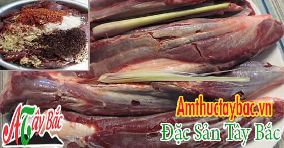 Nguyên liệu chính để làm được thịt bò gác bếp là bò bắp 