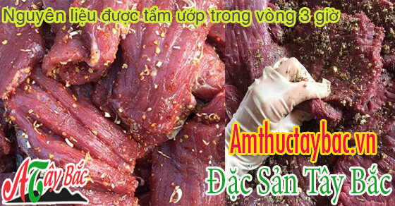 Nguyên liệu được tẩm ướp trong vòng 3 giờ