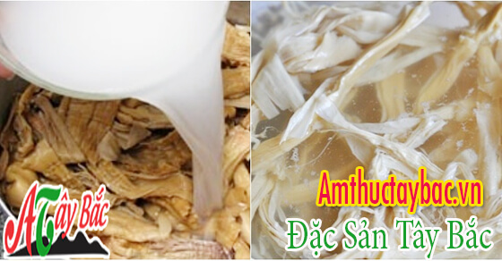 Nước vo gạo được sử dụng loại bỏ độc tố từ măng