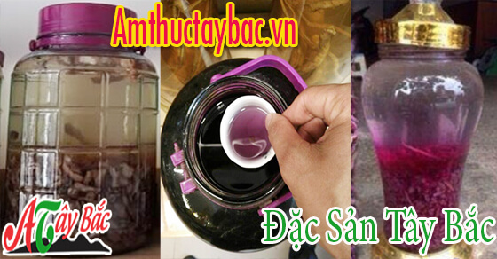 Rượu ba kích thành phẩm sẽ có màu tím sim