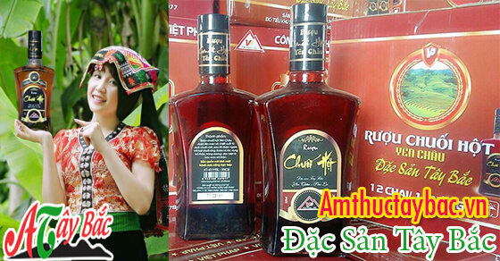 Rượu chuối hột được đóng chai và phân phối đến thực khách trên toàn quốc Rượu chuối hột được đóng chai và phân phối đến thực khách trên toàn quốc