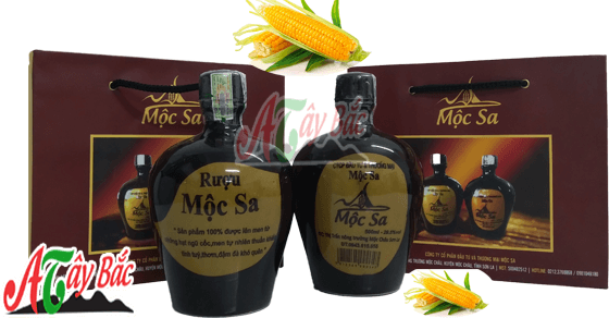 Rượu Mộc Sa được ủ từ những hạt ngô chất lượng của Tây Bắc
