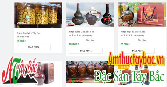 Rượu Tây Bắc có rất nhiều loại khác nhau
