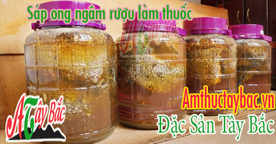 Mật ong rừng nguyên sáp dùng để ngâm rượu