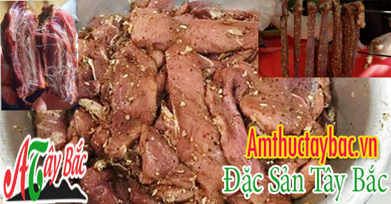 Sơ chế thịt lợn gác bếp để tẩm ướp