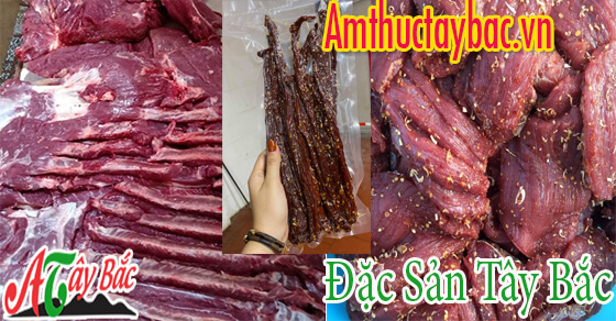 Thịt nai được tẩm ướp cùng các loại gia vị đặc trưng