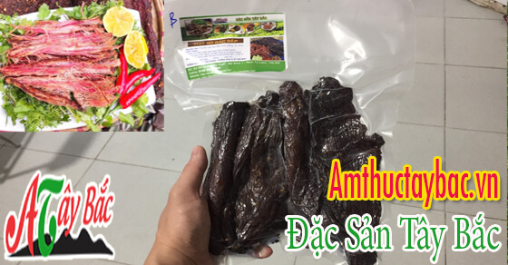 Cửa hàng Ẩm Thực Tây Bắc bán thịt bò hun khói hàng chuẩn