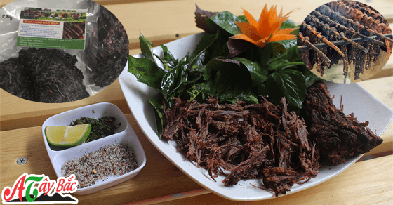 Thịt gác bếp thơm ngon chuẩn vị của vùng cao Tây Bắc