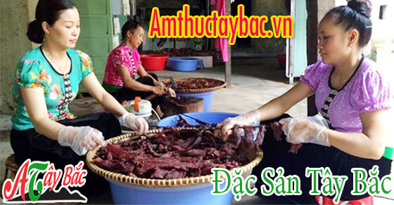 Thịt gác bếp – đặc sản của người Thái Tây Bắc