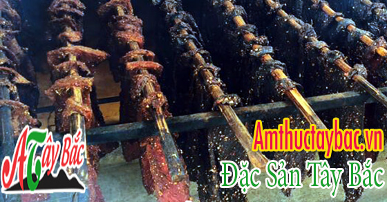 Sản phẩm thịt gác bếp đặc sản Tây Bắc 