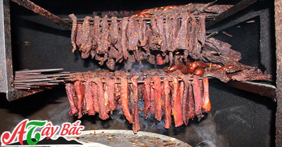 Thịt gác bếp không chất bảo quản