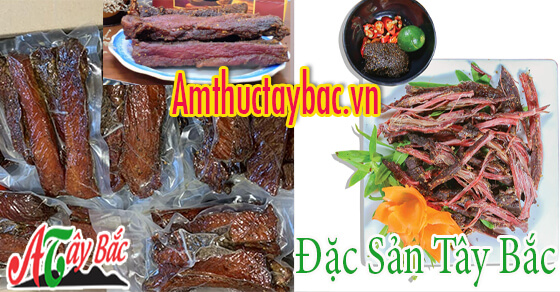 Thịt lợn gác bếp thường ăn cùng chẳm chéo