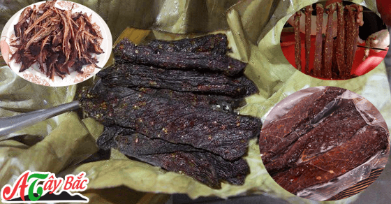 Thịt lợn gác bếp là loại thịt không thể thiếu trong bữa tiệc của người Tây Bắc