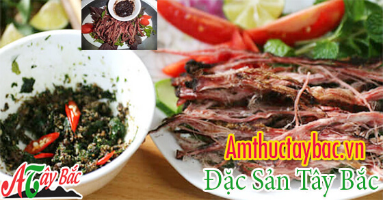 Thịt gác bếp ăn kèm chẳm chéo Thịt gác bếp ăn kèm chẳm chéo