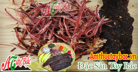 Sản phẩm thịt trâu gác bếp đặc sản Tây Bắc