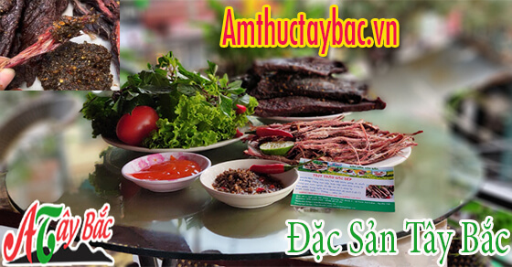 Thịt gác bếp ăn kèm với chẳm chéo là ngon đúng điệu