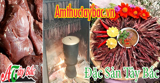 Thịt trâu gác bếp đặc sản của người dân Tây Bắc