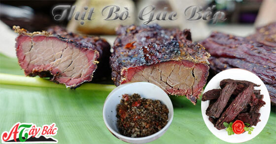 Thịt Bò gác bếp chuẩn vị của người thái chỉ có tại Ẩm Thực Tây Bắc