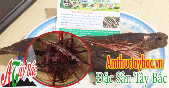 Đặc sản thịt trâu gác bếp chuẩn vị Tây Bắc