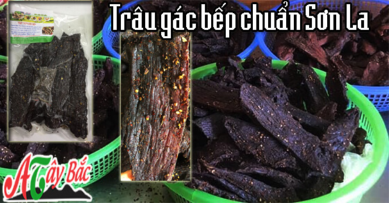 Thơm lừng thịt trâu gác bếp Sơn La