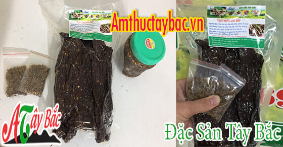 Chẳm chéo là gia vị được sử dụng kèm với thịt trâu gác bếp