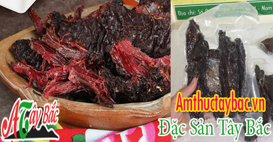 Thịt trâu gác bếp đặc sản trứ danh Tây Bắc