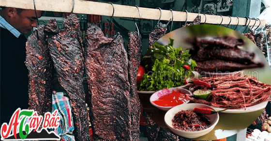 Thịt gác bếp là một đặc sản trứ danh của vùng núi cao Tây Bắc Thịt gác bếp là một đặc sản trứ danh của vùng núi cao Tây Bắc