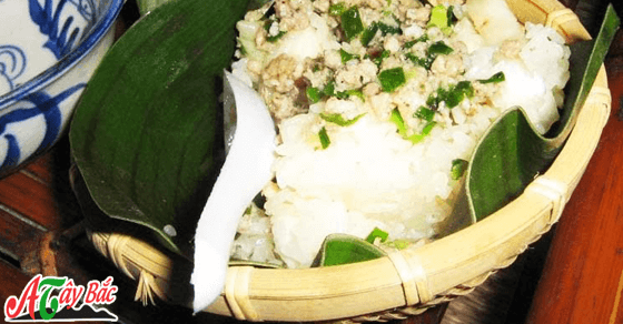 Gói xôi rau mang lên nương của người dân Tây Bắc