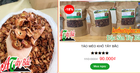 Tào mèo khô chuẩn Tây Bắc có giá bao nhiêu?